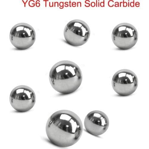 1mm 1.5mm 2mm 2.381mm 2.5mm 3mm 3.175mm Diameter Hard Rigid YG6 Tungsten Steel Solid Carbide HRA90 Valve Pump Bearing Bead Ball