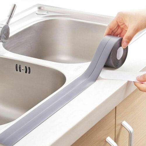 3.2M Kitchen Caulk Tape Bath Sink Basin Edge Waterproof Wall Stickers Home Bath Self-Adhesive PVC Wall Sealing Strip