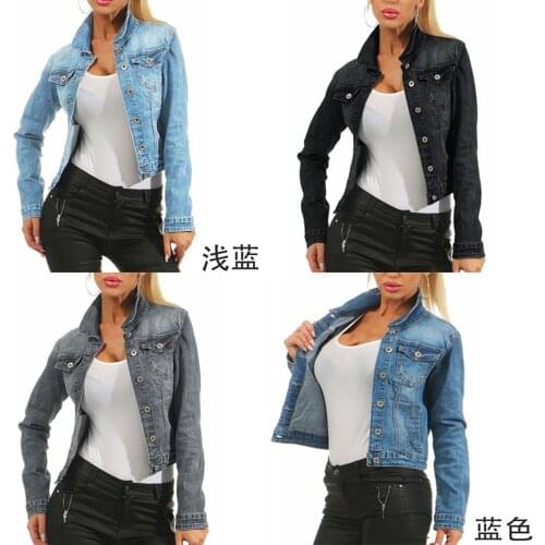 WALKSO Womens Denim Jackets