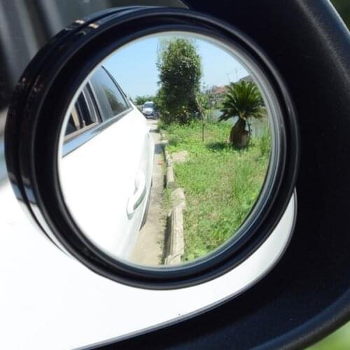 1PC Auto 360 Wide Angle Round Convex Mirror Car Vehicle Side Blindspot Blind Spot Mirror Wide RearView Mirror Small Round Mirror