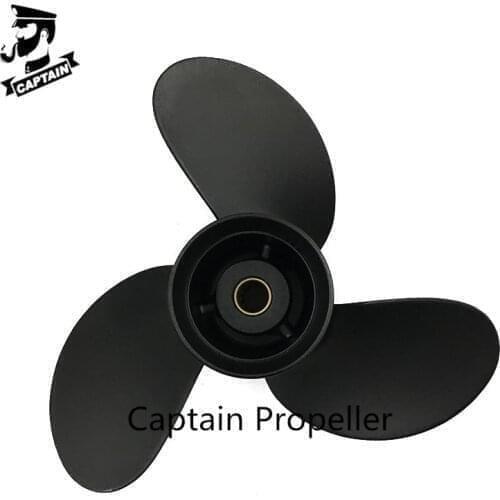 8.5x8.5 Black Max Outboard Propeller Fit Mercury Mariner Engines 4-Stroke 8HP 9.9HP 12 Tooth Spline RH 48-897618A10