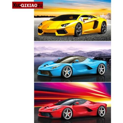 Diamond Embroidery Paintings Full Square/Round Cool Sports Car Series Childrens Room Boy Car Cross Stitch Home Decoration Gift