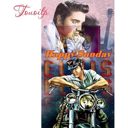 Diy Diamond Embroidery Needlework 5D DIY Motorcycle Elvis Diamond Painting Full Square&round Rhinestones Mosaic Home Decoration