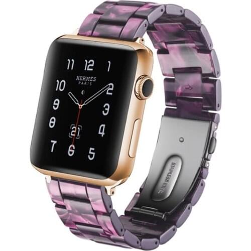 Purple Smartwatch Bands For Apple Watch Series 1 2 3 Special Bracelet Wristbands Fashion Watch Link 38mm 42mm For i-watch Straps