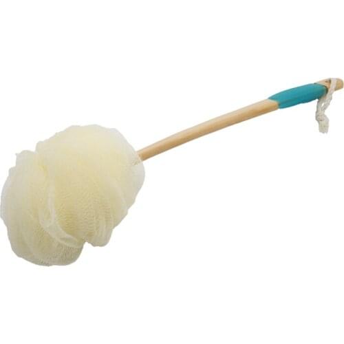 Loofah Sponge Back Scrubber-Men & Women Long Handled Exfoliating Bath & Shower Body Brush-Handheld Luffa Pouf on A Stick