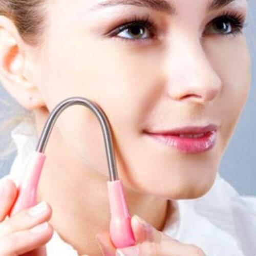 New Face Hair Spring Remover Stick Removal Threading Beauty Tool Epilator Cream Hair Removal Tool Stainless Epilator Stick