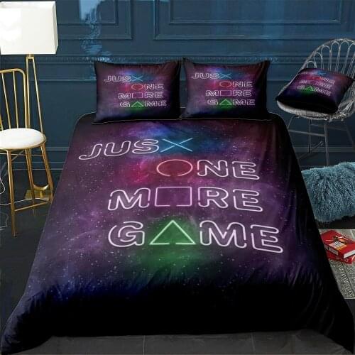 Just One More Game Duvet Cover Twin/Queen/King Size Luxury Comforter Bedding Set With Pillowcase Home Bed Decora Dropshipping