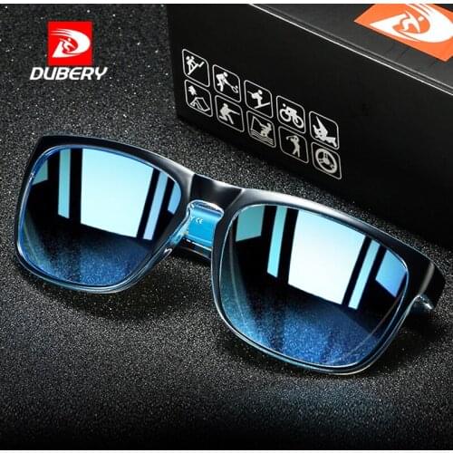 DUBERY Fashion Polarized Sunglasses Men Ultralight Glasses Frame Sports Style Sun Glasses UV Outdoor Sport Fishing Goggles H1