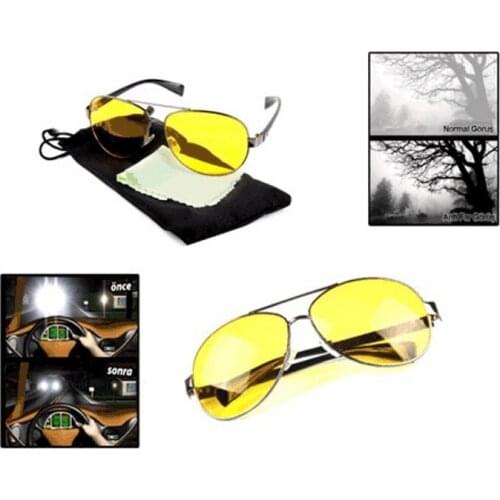 Metal Bordered Anti Headlight Night Vision Goggles (Drop Model)