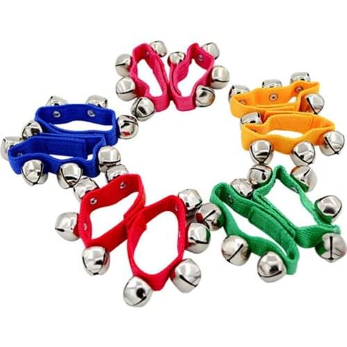 Orff Instruments Wrist bell Foot bell Children performing rattles bells Baby toys Dance props kids educational toy wristband