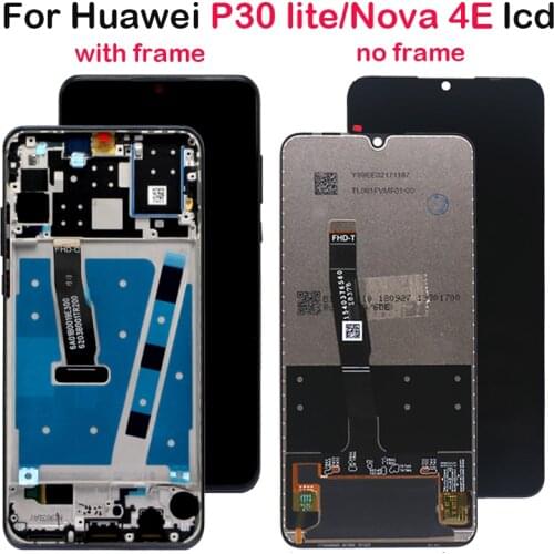 Display For Huawei P30 Lite Screen Mult Touch Panel Screen Replacement For huawei P 30 Lite LCD Nova 4E MAR-LX1M/LX1A Pantalla