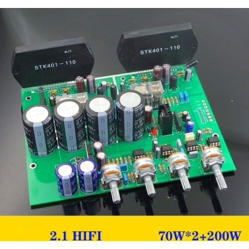 Pre-stage Power Supply 13-18VX2 STK401 New Generation HI FI Level 2.1 Power Amplifier Kit with Pre-stage Power Amplifier Board