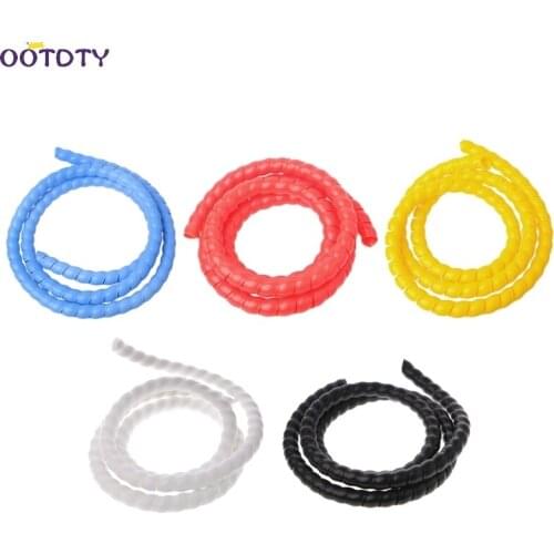 10mm wire Receive power cord make it in perfect order five color spiral bands diameter Cable casing Cable Sleeves Winding pipe
