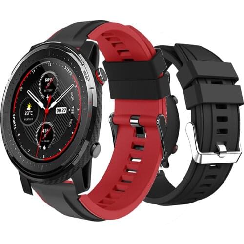 Watchband for Huami Amazfit Pace / Amazfit Stratos 2 2S 3 / Amazfit GTR 47mm smart watch Accessories 22mm Bracelet strap band
