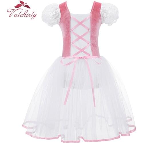 Girls Pink Ballet Tutu Skirt Dance Wear Stage performance Ballet Costumes