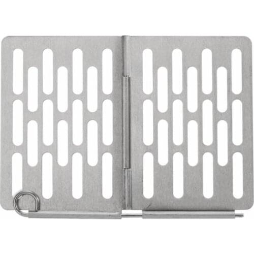 Folding Barbecue Basket Mini BBQ Grill Basket Stainless Steel Portable Grill Basket Outdoor Camping Wood Stove Accessories