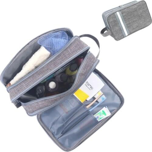 Three layer large capacity Cosmetic Bag Dry and wet separation Make up Cases Womens Toiletry kit Storage Organizer Wash Pouch