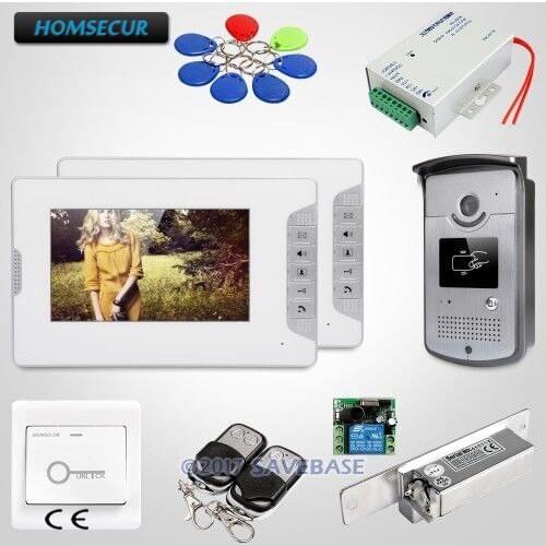 HOMSECUR 7inch Video Door Phone Intercom System with IR Night Vision for Home Security