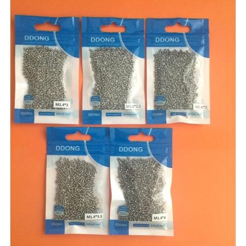 500PCS For Samsung S2 S3 S4 S5 note 4 note3 note2 N7100 Full Set Screw Screws 2mm 2.5mm 3.5mm 3mm 4mm for Android Phone