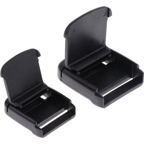 10pcs Black Plastic Press Buckles Fasteners Connectors for Backpack Bag Strap Webbing