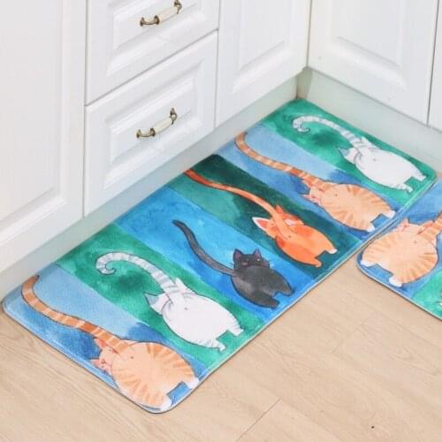 Zeegle Hallway Rugs Door Mats Outdoor Cat Kitchen Mat Non-slip Carpet For Children Bedroom Carpet Bedside Rugs Floor Mat