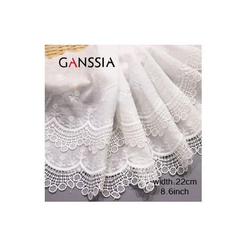 1Yard Width: 22cm,delicate embroidered mesh lace dress shoelace decoration DIY sewing accessories (SS-1028)