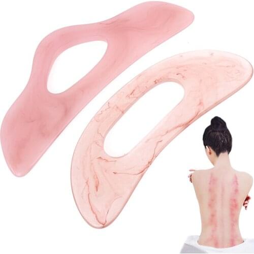 1PC Guasha Board Resin Slimming Guasha Massage Board Gua Sha Scraper Body Massage Therapy Tool