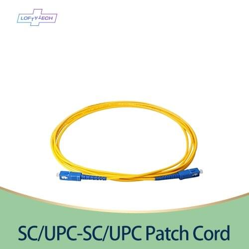 10Pcs/Lot 1M 2M 3M 5M SC/UPC-SC/UPC Simplex 9/125 Single Mode SM Fiber Optic Cable Patch Cord Fiber Jumper 3.0mm