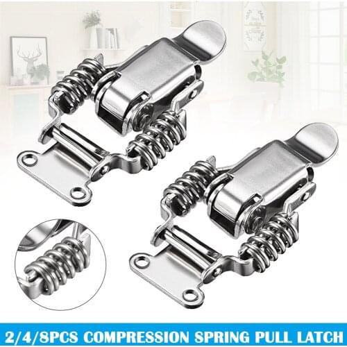 2/4/8pcs Draw Latch Clamp Double Compression Spring For Cabinet Drawer мебельная фурнитура