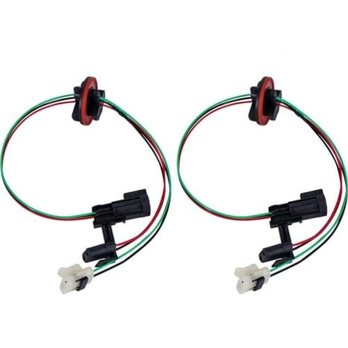 2Pcs Headlight Lamp Wiring Harness for 09-17 Dodge Ram 1500 2500 3500 4500 5500 Quad Halogen 68193062AA