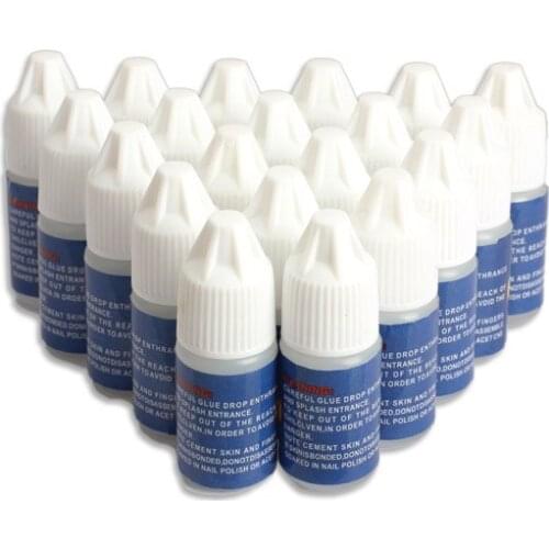 20Pcs 3g Easy Clear Nail Glue False Tips Acrylic Nail Art Remove Cleaner