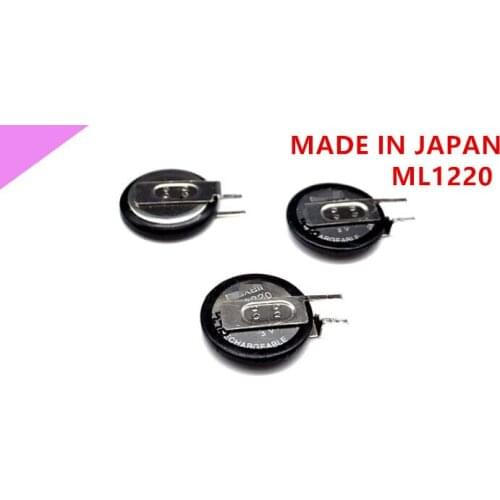 20PCS battery ML1220 1220 ML1220-TJ1 3V 18mah Buttons rechargeable lithium batteries Li-ion battery leg feet foot