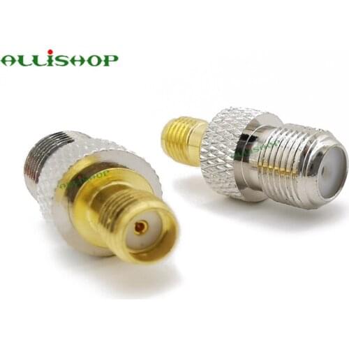 ALLiSHOP 5Pcs Adapter F TV Female Jack To SMA Female RF Connector Antenna Auto Radio SMA Adapter Connector