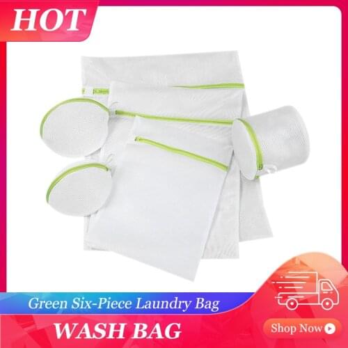6pcs Laundry Bag Polyester Laundry Wash Bags Net Laundry Washing Machine Bra Underwear Garment Laundry Mesh Bag for Wash Machine