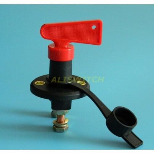 Car Truck Boat Auto Universal Battery Isolator Master Cutoff Cut Off Power Kill Switch 300A + Key + Waterproof Cover