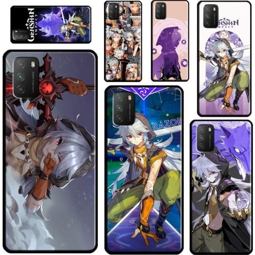 Razor Genshin Impact For Xiaomi Mi Note 10 Lite Mi 11 Ultra 9T 10T Pro A3 Phone Case For POCO F3 F2 M3 X3 Pro