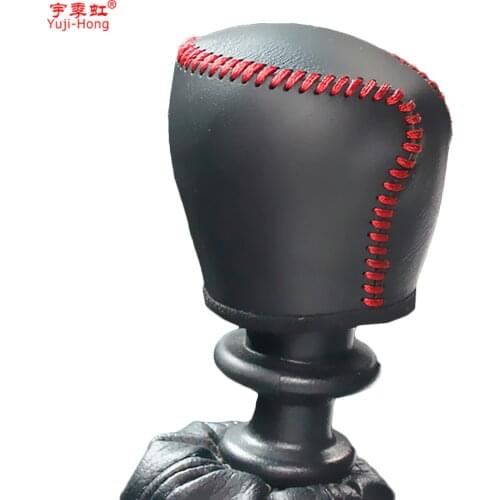 Yuji-Hong Car Gear Covers Case for Chevrolet Cruze Manual Shift Collars Genuine Leather Hand Sewing Cover