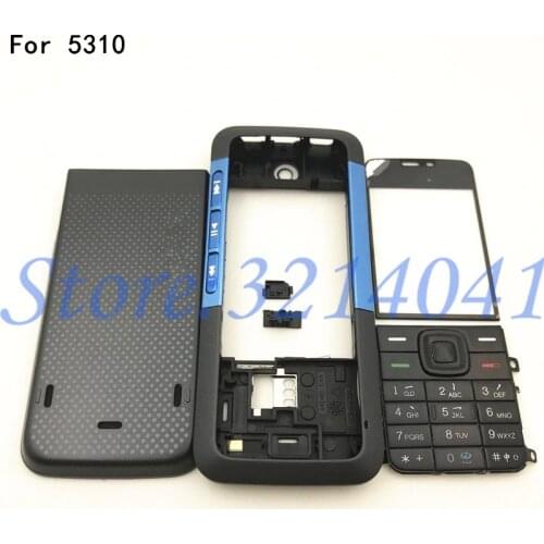 For Nokia 5310 New Full Complete Mobile Phone Housing Cover Case+English Keypad +Logo
