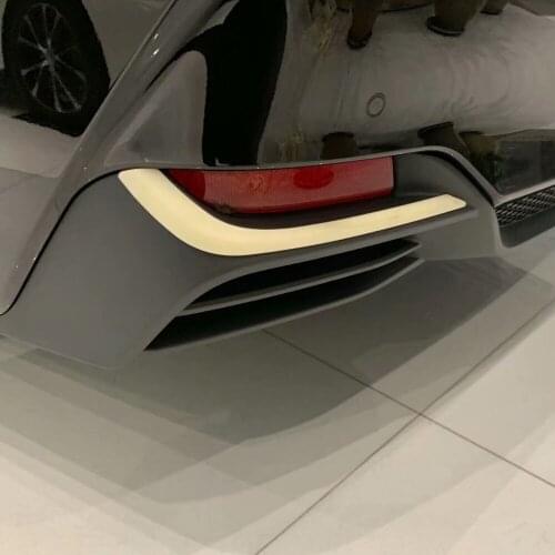 For Toyota avalon 2019 2020 XLE Hybrid XX50 ABS Chrome Rear Reflector Fog Light Lamp Cover Sticker Decoration Trim Accessories