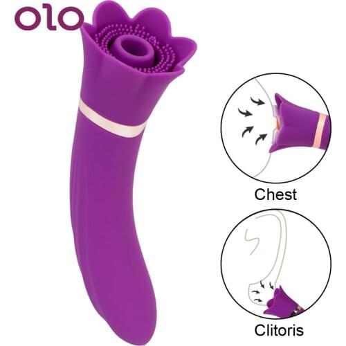 G Spot Dildo Massager Female Sexual Masturbator Sucking Vibrator Erotic Adult Clit Nipple Stimulator Oral Sucker Vibrator