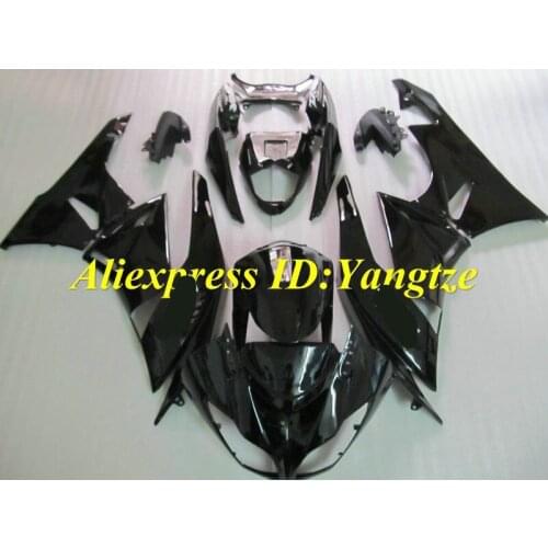 Motorcycle Fairing kit for KAWASAKI Ninja ZX6R 09 10 ZX6R 636 2009 2010 All gloss black ABS Fairings set +gifts SD35