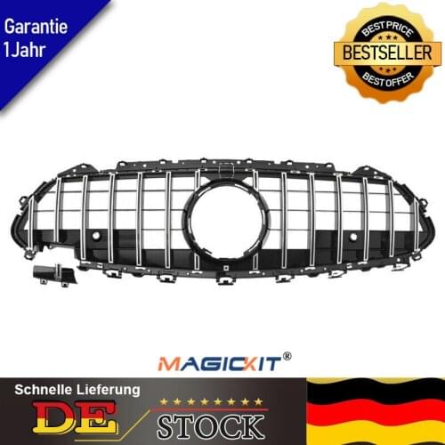 MagicKit For Mercedes Benz CLS W257 C257 19-ON Front Grille Grill GT Style Black+Chrome