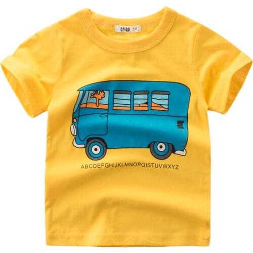 Fashion Cotton Character Boys Girls T-Shirts Children Kids Cartoon Print T shirts Baby Child Tops Clothing Tee 1-10 Years