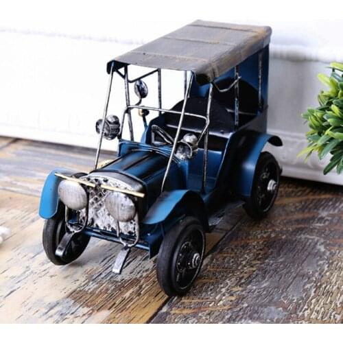 Handmade Retro Classic Car Music Box Decoration Creative Gift for Boys Boyfriend 2021 New Year Christmas Holiday Birthday Gift