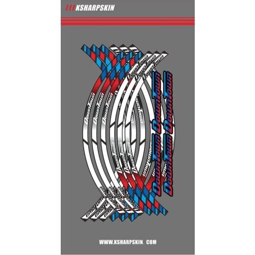 12 Strips Motorcycle Wheel Sticker Reflective Rim Stripe outer Rim Accessory Stickers For KYMCO DOWNTOWN 300i 350i 125 300 200