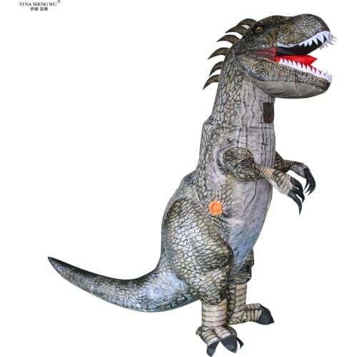 New Adults Halloween Inflatable Dinosaur Costume Show Costume T-Rex Fancy Dress Props Party Toys Wear Clothing For Women Men