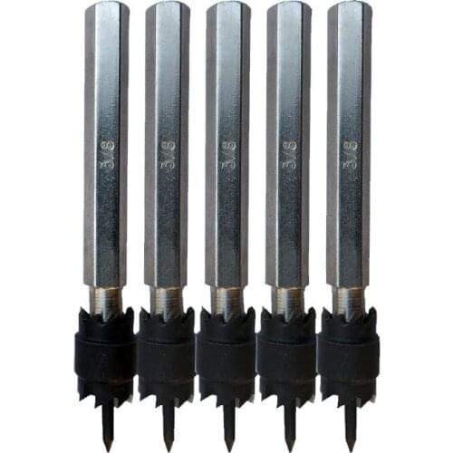 Hex Shank Spot Welding Drill Bit Repair Anchor Point High Speed Steel Bit 3/8 Point Welding Drill Tool Set Metal Tapper
