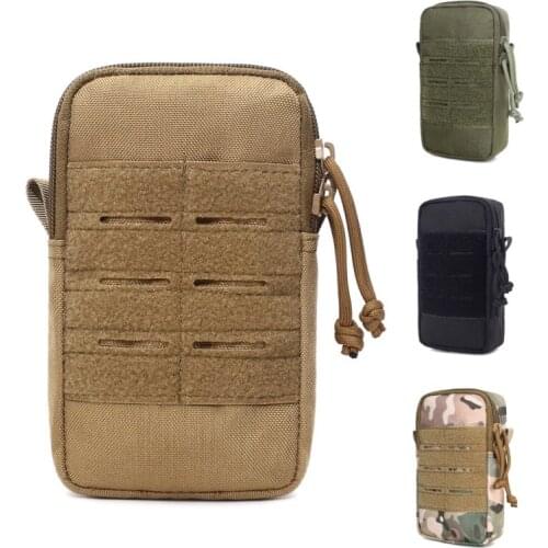 Tactical Pouch Molle Hunting Backpack Bags Outdoor Sports EDC Tool Bag Arm Bag Waist Pack Mobile Phone Case Pocket Bag