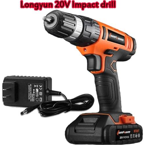 20V electrical drill Battery Impact Drill wall Concrete Cordless Rotary Hammer drill screwdriver Home improvement