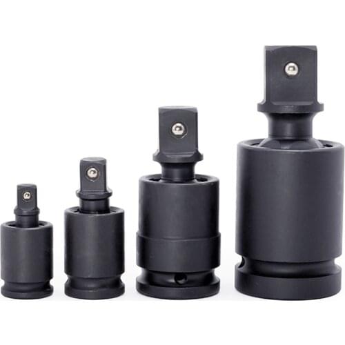 Black Impact Universal Pneumatic Joint Wrench Socket Adapter Cr-Mo 1/4" 3/8" 1/2" 1" Inch Drive Ratchet Angle Extension Bar rod